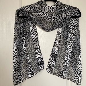 3/$30 mix and match rectangular leopard print scarf